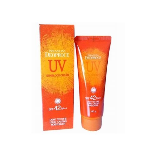 Quyoshdan himoyalovchi krem deoproce uv sunblock cream light texture long-lasting moisturizer spf 42 pa++