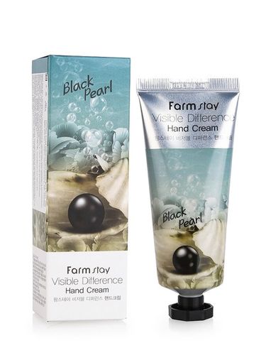 Qo'l uchun krem FarmStay Visible Difference Black Pearl Hand Cream