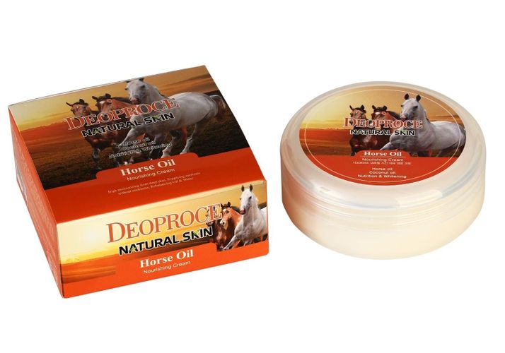 Крем для лица и тела Deoproce Natural Skin Horse Oil Nourishing Cream