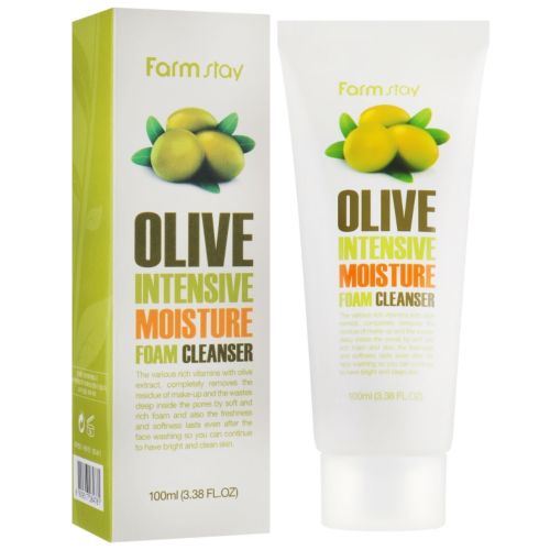 Пенка для умывания FarmStay Olive Intensive Moisture Foam Cleanser