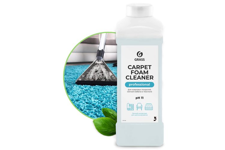 Чистящее средство для чистки ковров диванов Carpet Foam Cleaner GRASS химчистка мебели пятновыводитель