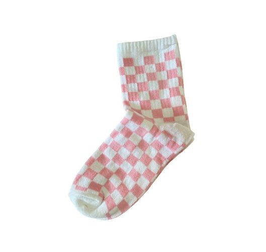 Носки 7daysocks в клетку, Pink-white