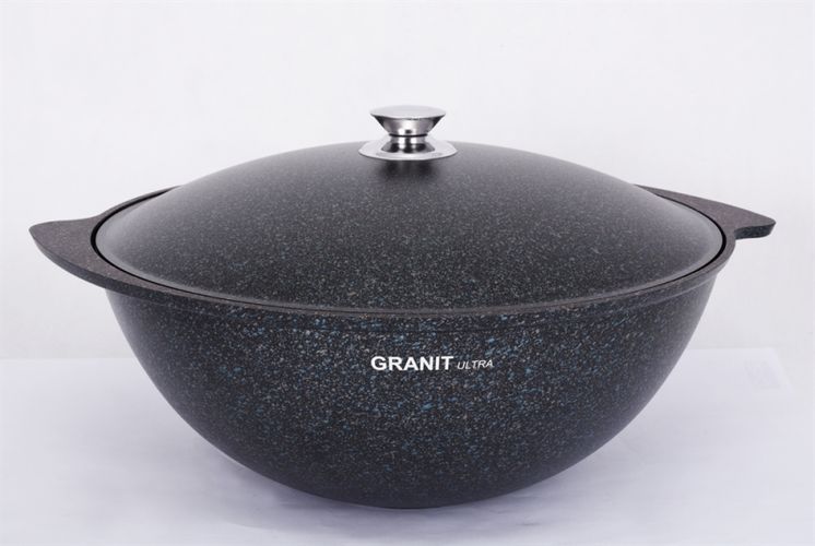 Казан для плова Kukmara с крышкой АП линия "Granit Ultra" кгг65а