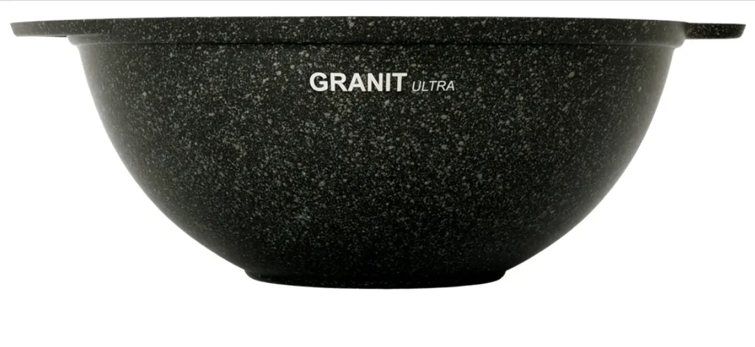 Казан для плова Kukmara со стеклянной крышкой, АП линия "Granit Ultra" кго47а, купить недорого