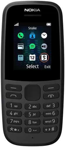 Mobil telefon Nokia 105 SS, 4 MB, Black