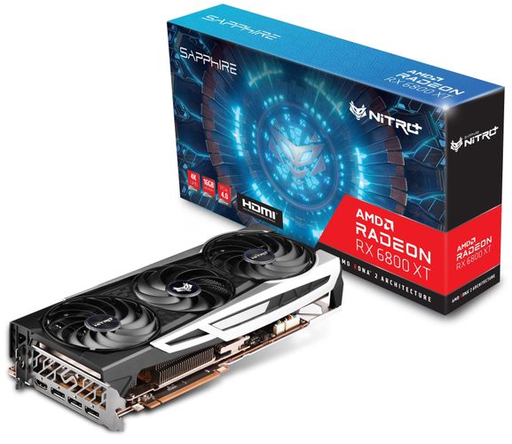 Видеокарта SAPPHIRE Radeon RX 6800 XT 16GB GDDR6 Nitro+ GAMING OC (11304-02-20G)