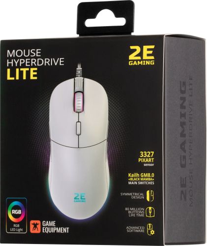 O'yin sichqonchasi 2E GAMING HyperDrive Lite, RGB (2E-MGHDL-WT), фото № 12