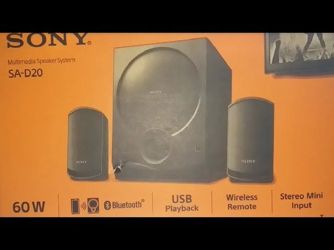 Sony SA D20 akustik tizimi, Black, фото