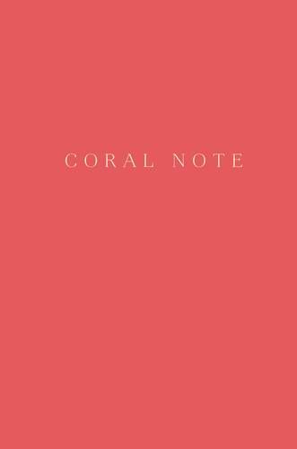 Coral Note. Marjon varaqlari bo'lgan daftar (qattiq muqovali)