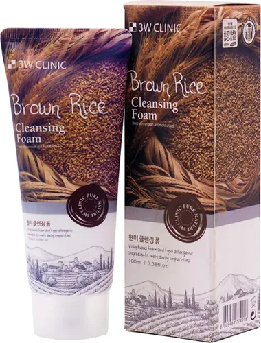 Ko'pik 3W Clinic Brown Rice Foam Cleansing Anti-Sebum