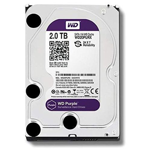 Жесткий диск для видеонаблюдения WD - Purple - WD20PURX-78 2 TB