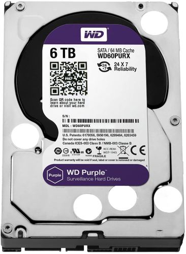 Жесткий диск для видеонаблюдения WD - Purple - WD60PURX-78 6 TB