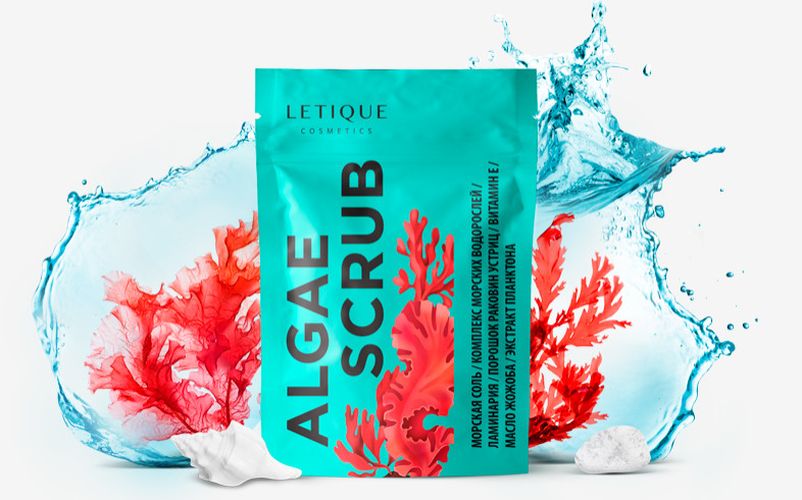 Скраб для тела Letique Cosmetics ALGAE, 250 г