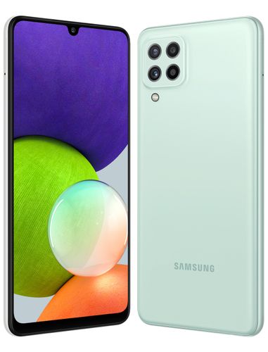 Смартфон Samsung Galaxy A22, 64 ГБ, Mint, фото