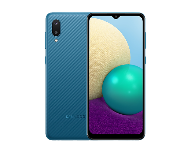 Смартфон Samsung Galaxy A02 (A022), Blue, 2/32GB