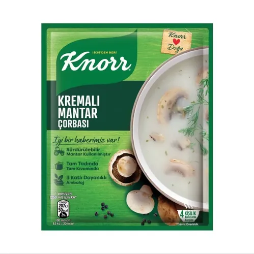 Суп быстрого приготовления Knorr Kremali mantar