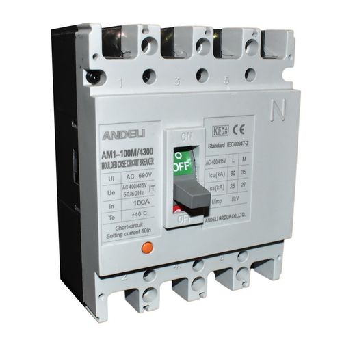 Avtomatik o'chirgich ANDELI Power seriyali AM1-100M-4P-100A