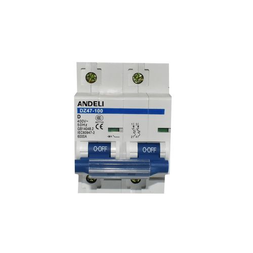 ANDELI modulli DZ47-100-2P-63A Avtomatik o'chirgichi