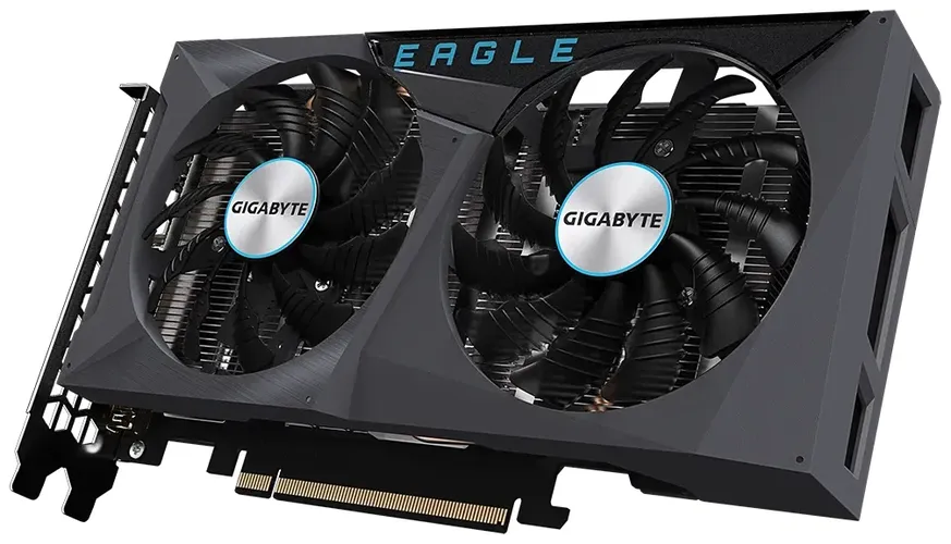 Видеокарта Gigabyte - 8GB GF RTX3050 EAGLE OC GDDR6 128bit (GV-N3050EAGLE OC-8GD), в Узбекистане