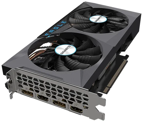 Видеокарта Gigabyte - 12GB GeForce RTX 3060 EAGLE OC GV-N3060EAGLE OC-12GD, фото