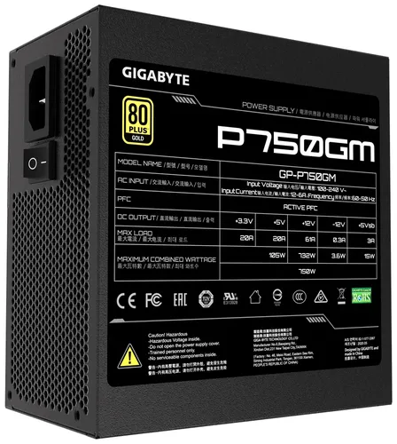  GIGABYTE GP-P750GM 750W quvvatlantirish manbai, купить недорого