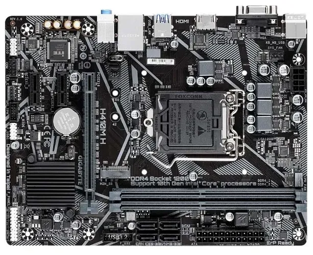 Материнская плата Gigabyte H410M H, купить недорого