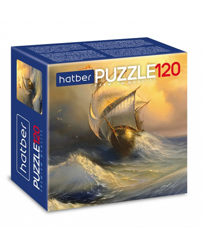 Premium PUZZL-O'YINI 120 "Yelkanli qayiq"