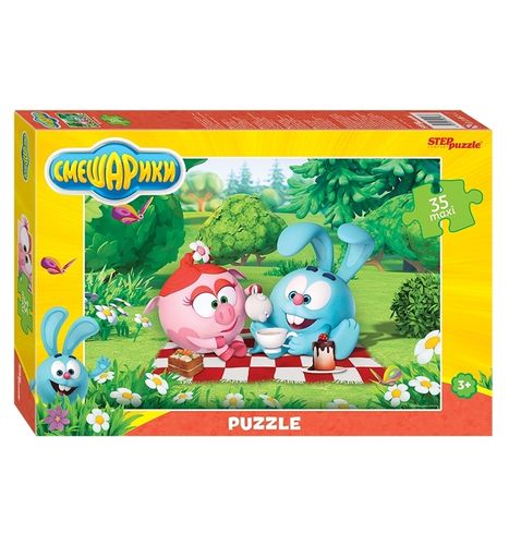 Step Puzzle / Pazzl 35 MAXI "Quvnoq dumaloqchalar" (Marmelad Media)