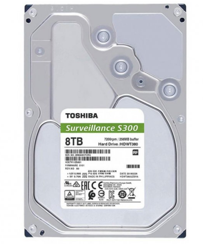 Жёсткий диск HDD 8TB Toshiba Surveillance S300 HDWT380UZSVA 5400Rpm 256MB buffer Original oem