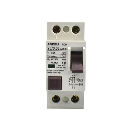  Andeli DZL6-2P-25A-300mA (QOQ) qurilmasi