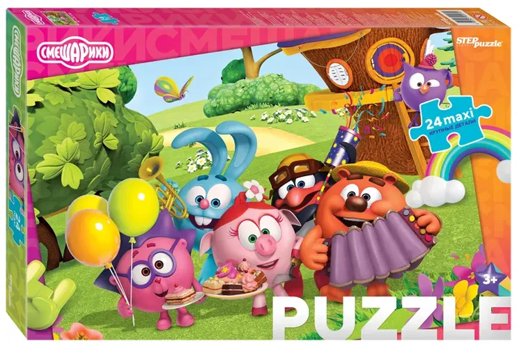 Step Puzzle / Pazzl maxi 24 "Quvnoq dumaloqchalar(new)" (Marmelad Media)