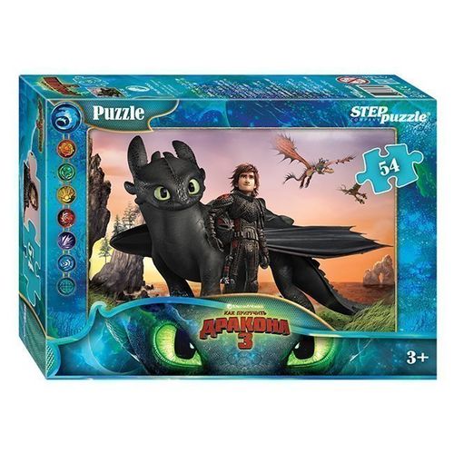 Step Puzzle / Pazzl 54 "Ajdahoni qanday o'rgatish kerak - 3" (DreamWorks)