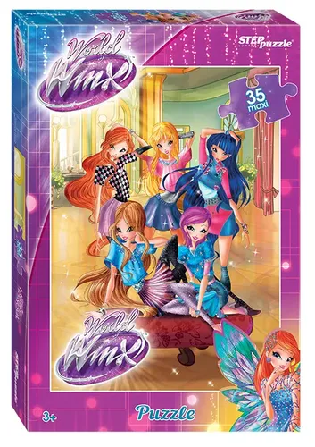 Step Puzzle / Пазл 35 MAXI "Winx - 2" (Rainbow)