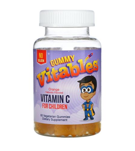 Bolalar uchun chaynaladigan vitamin C, apelsin ta'mi