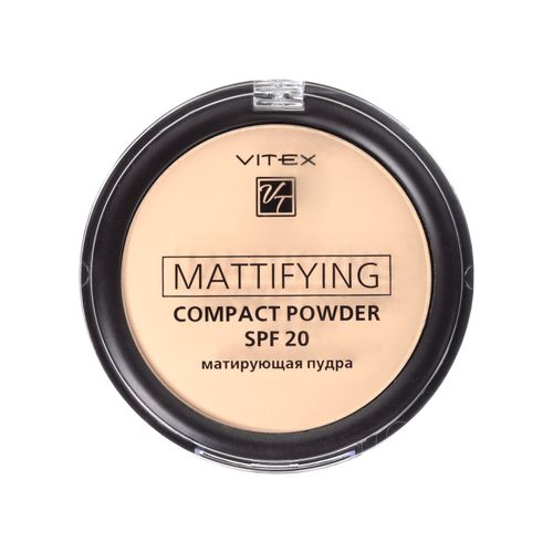 Пудра для лица VITEX матирующая компактная Mattifying compact powder SPF20, 03