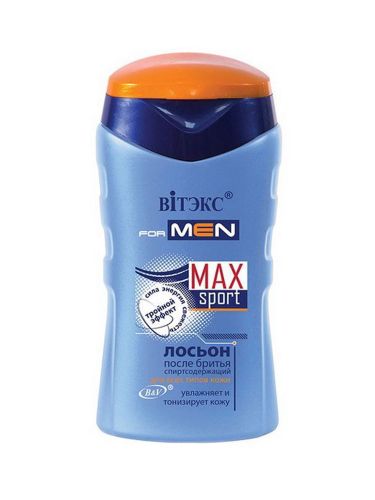 Лосьон после бритья Biтэкс "For Men Max Sport" для всех типов кожи