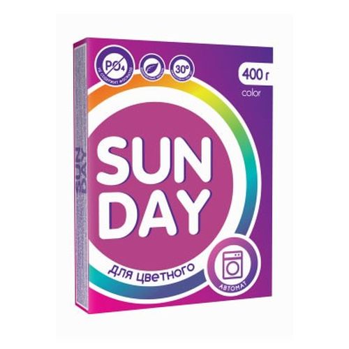 Стиральный порошок Сонца "Sunday" автомат для Цветного белья, 400 г