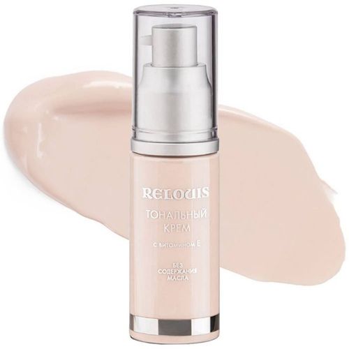 Tonal krem ​​RELOUIS E vitamini bilan, ton 40 "Ivory", 30 ml