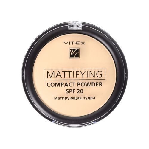 Пудра для лица VITEX матирующая компактная Mattifying compact powder SPF20, 04