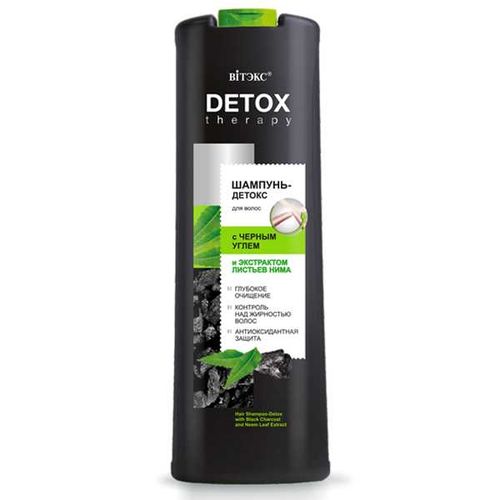 VITEX Detox Therapy Detox Shampun qora ko'mir va nim barglari ekstrakti bilan