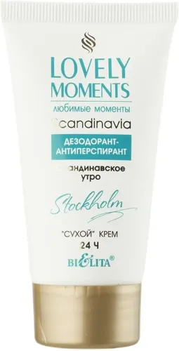 Deodorant-antiperspirant Belita "quruq" krem ​​Skandinaviya ertalab