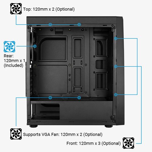 Компьютерный корпус AeroCool BOLT (RGB-13mode), купить недорого