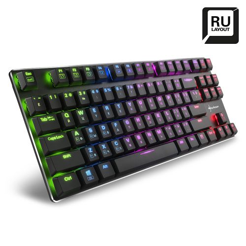 Механическая клавиатура Sharkoon PureWriter TKL RGB, купить недорого