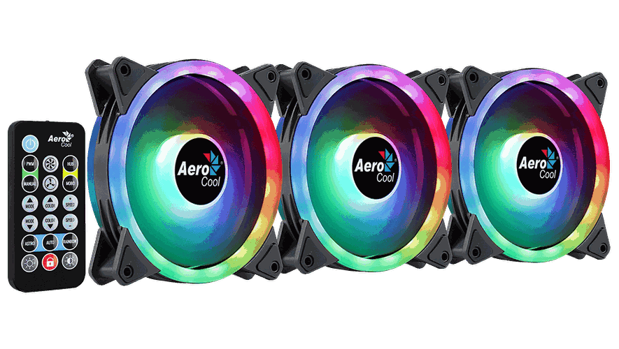 Корпусный вентилятор AeroCool Pc Fan Duo 12 Pro (Комплект), в Узбекистане