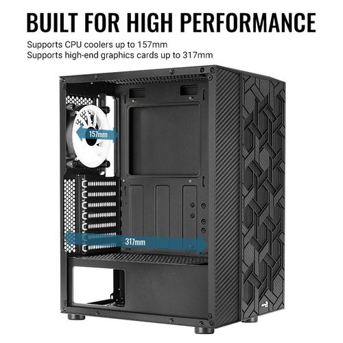 Kompyuter korpusi AeroCool Hive-G-BK-v3 FRGB, фото