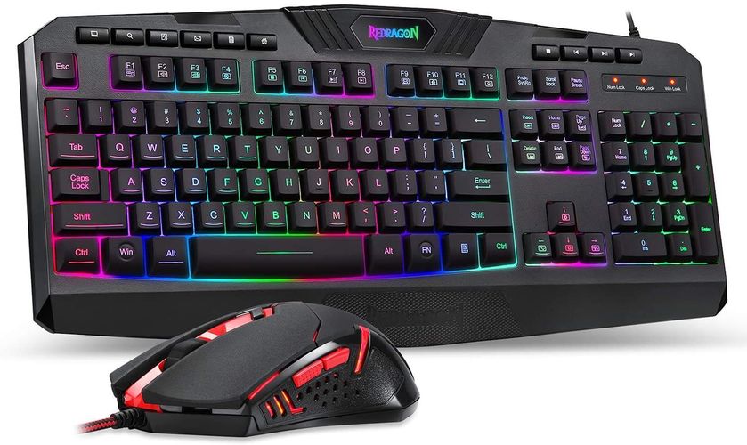 Комплект Клавиатура+Мышь Redragon S101-5 K503rgb+M601, купить недорого