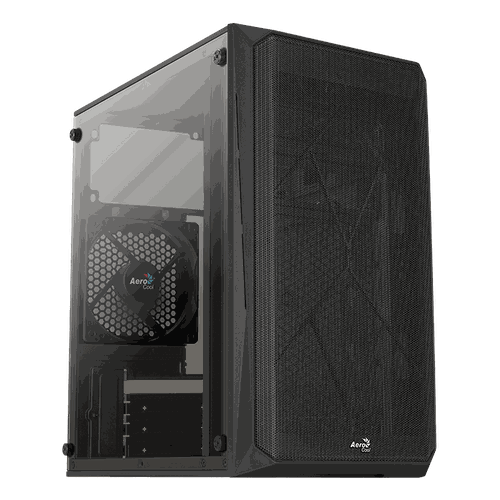 Компьютерный корпус AeroCool CS-107-A-BK-v1 Acril + FAN120, купить недорого