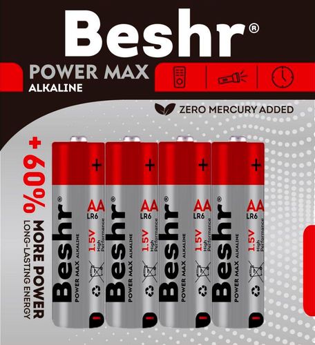 Quvvat batareyalari BESHR POWER MAX AA 1.5V LR6