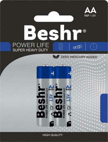 Батарейка BESHR POWER LIFE SUPER HEAVY DUTY AA 1.5V R6P, 4шт