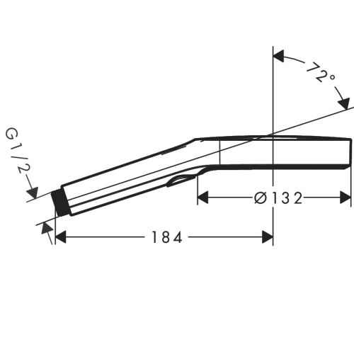 Qo'l dushi hansgrohe Rainfinity 130 3jet 26864700, купить недорого